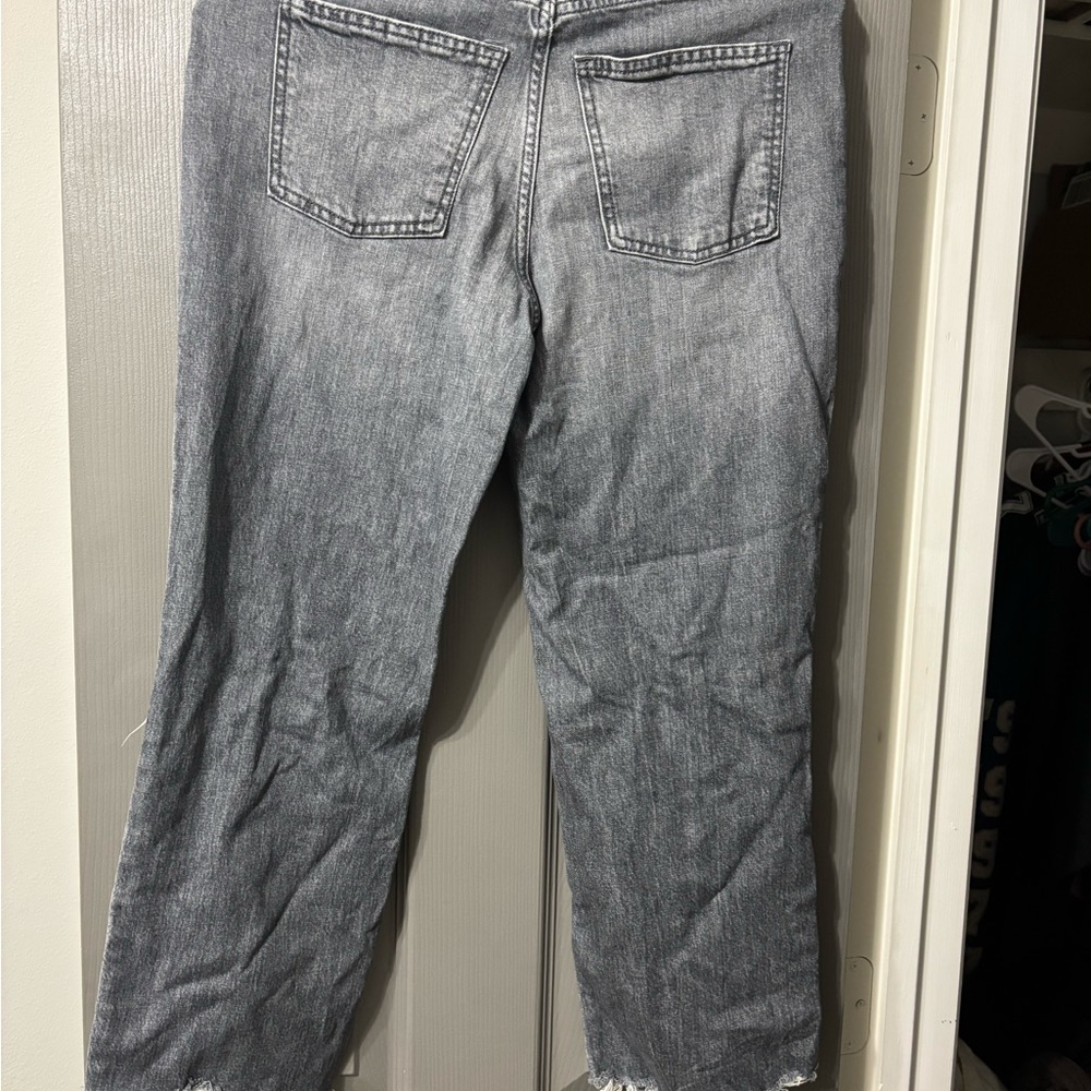 Universal Thread Washed Gray Ripped Boyfriend Jeans - Picture 3 of 3
